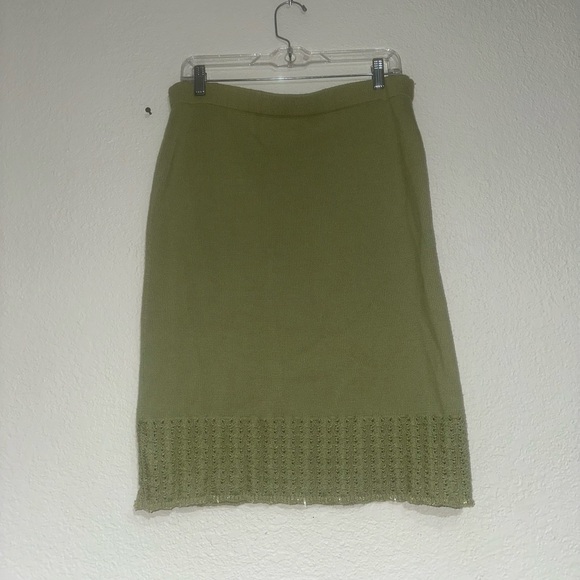 St John | Green Knit Skirt size 4 🥝 - Picture 1 of 5